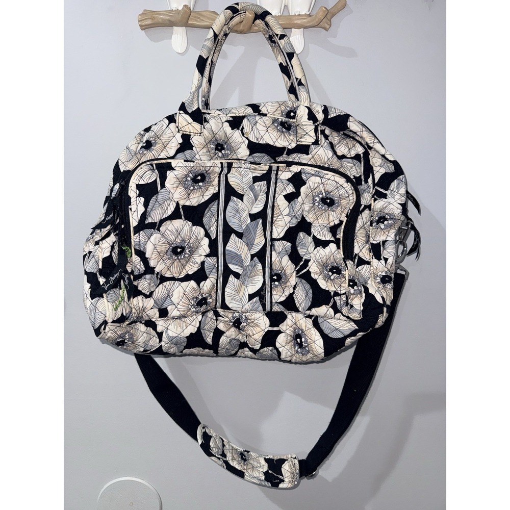 Vera Bradley Grand Traveler Weekender Bag Camelia Yellow Floral Large READ‎
